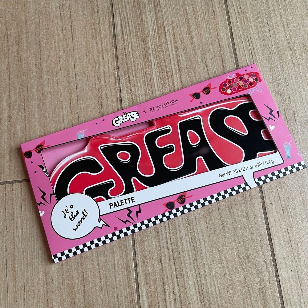 Grease X Revolution It's The Word Shadow‎ Palette NEW Limited Edition 18 Shades
